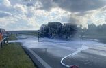 Pożar aut na lewecie na S19 (zdjęcie 2)