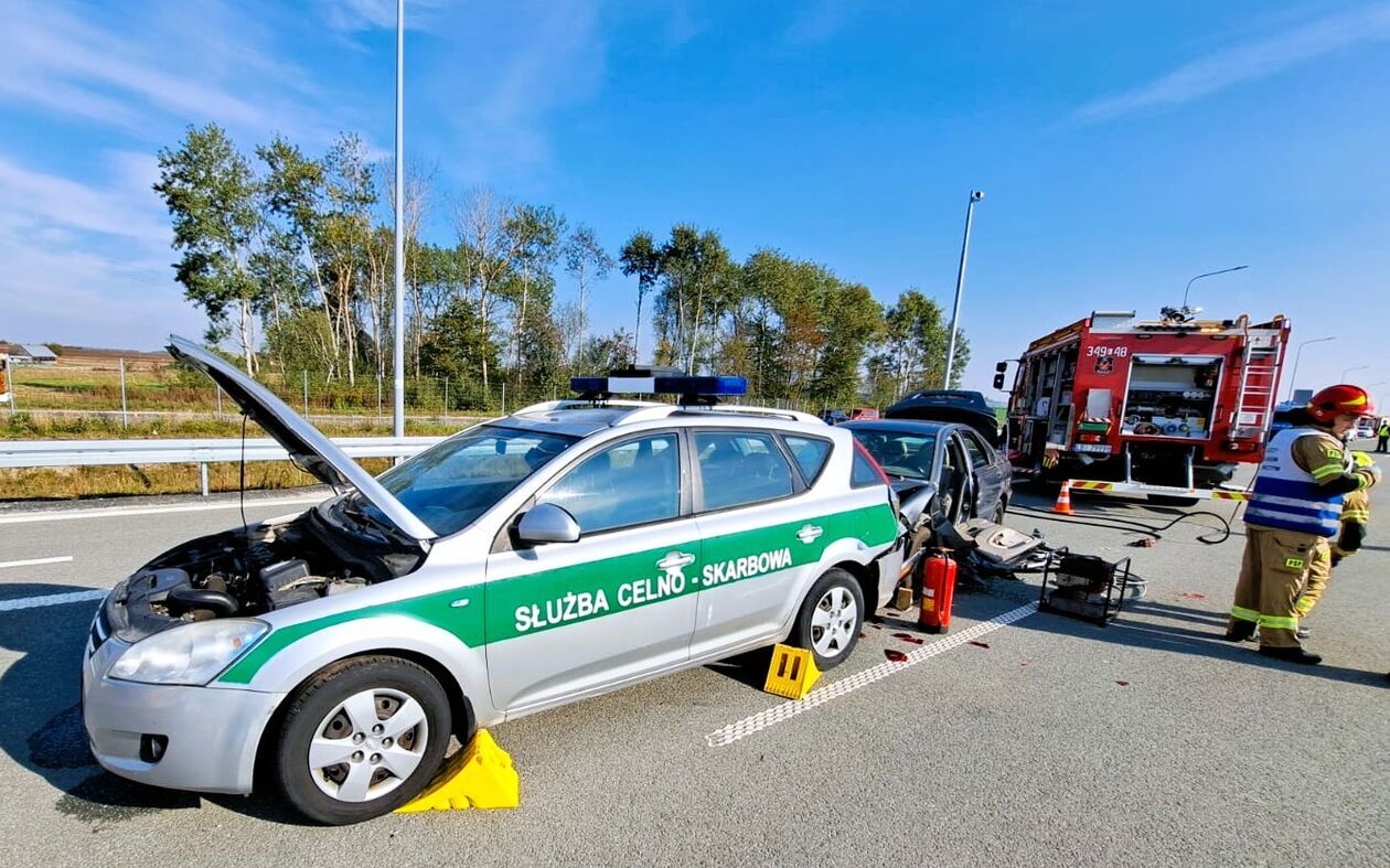  Symulacja wypadku masowego na A2 (zdjęcie 12) - Autor: KM PSP Biała Podlaska, Akademia Bialska