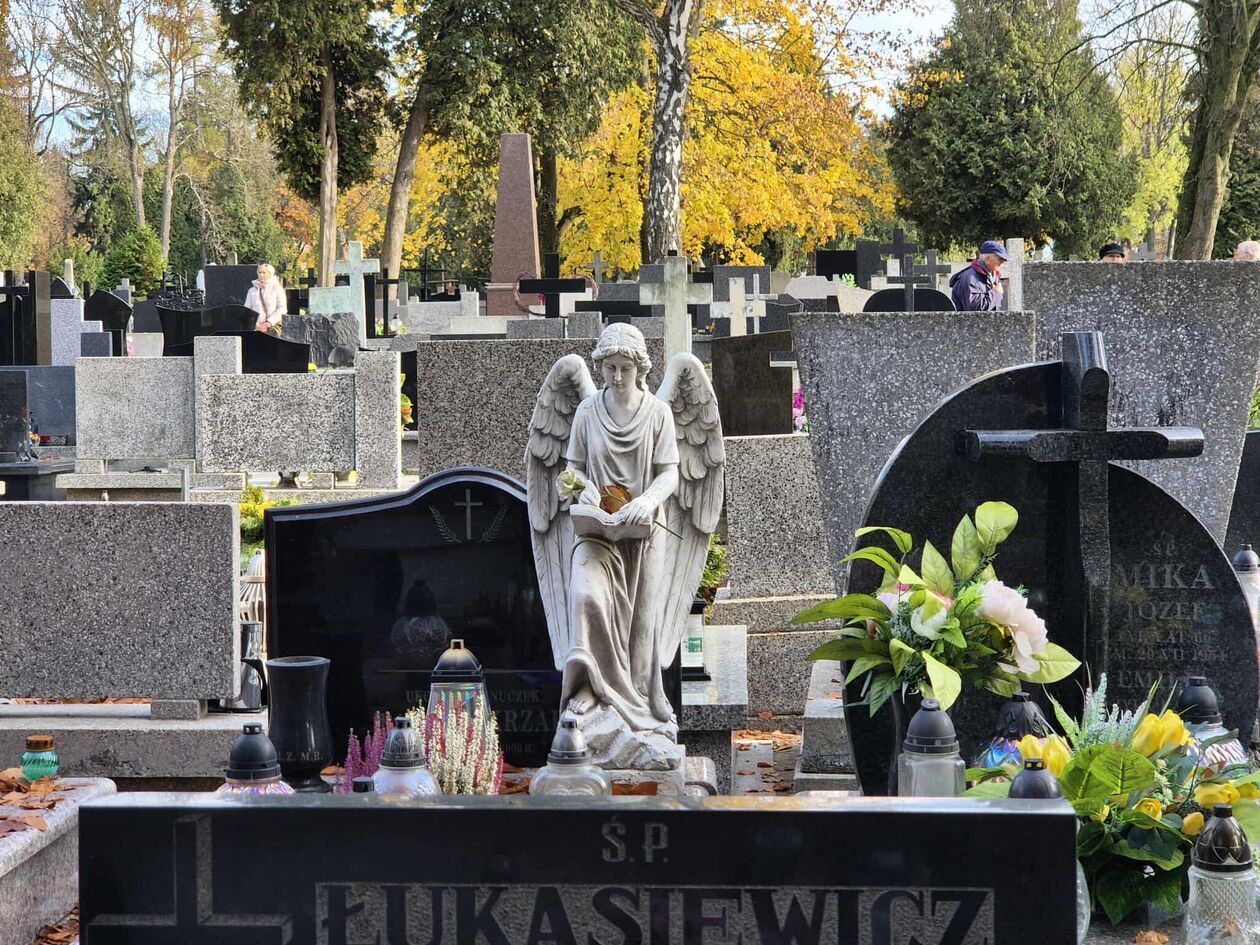  Cmentarz od ulicy Białej - przygotowania do Wszystkich Świętych (zdjęcie 18) - Autor: DW