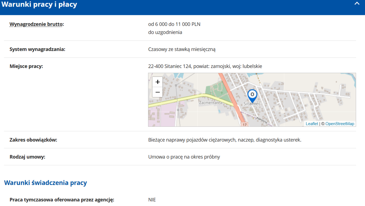  <p><a href="https://oferty.praca.gov.pl/portal/lista-ofert/szczegoly-oferty/488895fd568690a7d113c24a4a952177">&gt;&gt; LINK DO OFERTY &lt;&lt;</a></p>