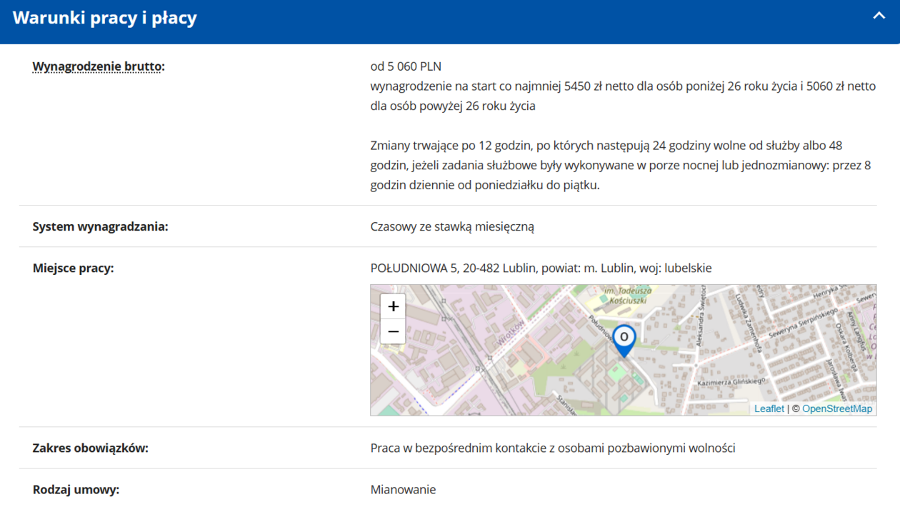  <p><a href="https://oferty.praca.gov.pl/portal/lista-ofert/szczegoly-oferty/55f4b20e01f90f0c4b274d858c50fc72">&gt;&gt; LINK DO OFERTY &lt;&lt;</a></p>