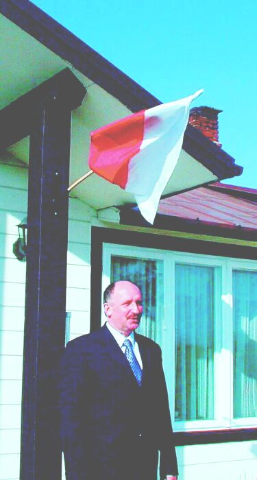 Henryk Makarewicz, marszałek województwa lubelskiego, pamiętał o wywieszeniu flagi z okazji 3 maja w