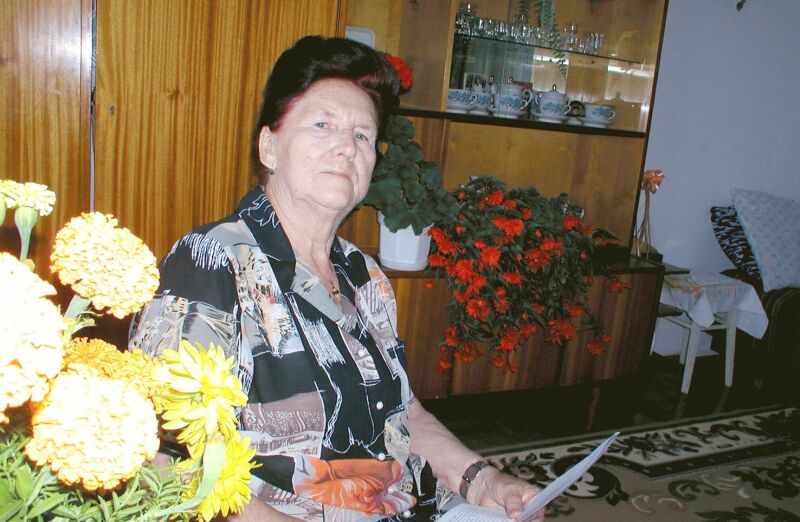 Czesława Chojnacka na prośbę ocalałej rodziny Borensztajnów spisała swoje wspomnienia <br />
 (Joanna Sad