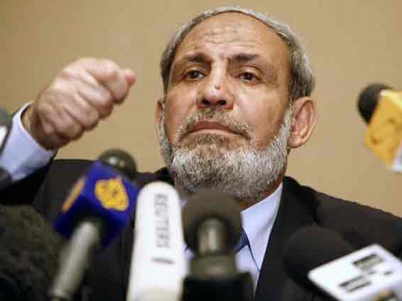 Lider Hamasu Mahmud Zahar otwarcie zanegował zbrodnię Holocaustu (Fot. topnews.in/Archiwum)