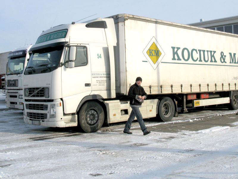 Bialska firma Kociuk&Magier miała zablokowane na granicy rosyjskiej dwa tiry (Marek Pietrzela)