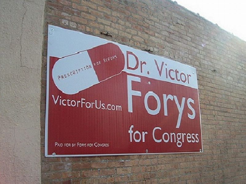 Kampania Victora Forysa na murach Chicago (Fot. Archiwum)