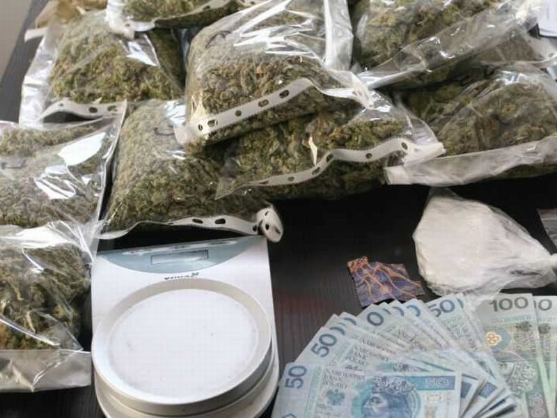 Z przechwyconych narkotyków można przygotować blisko 17 tys. porcji marihuany - podaje policja (KWP)