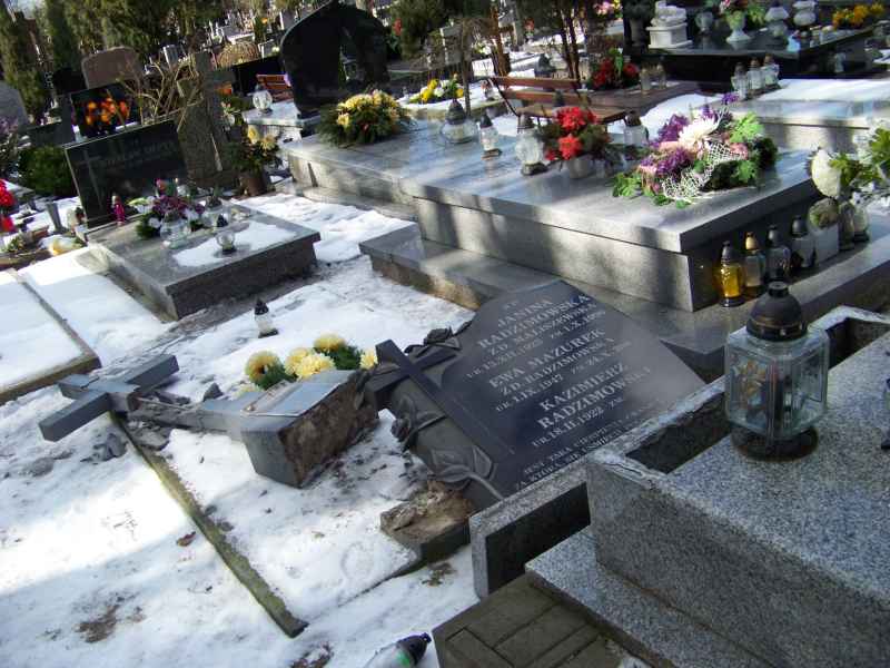 Wandale zniszczyli nagrobki na cmentarzu przy ul. Piaskowej w Puławach (Beata Kowalska)