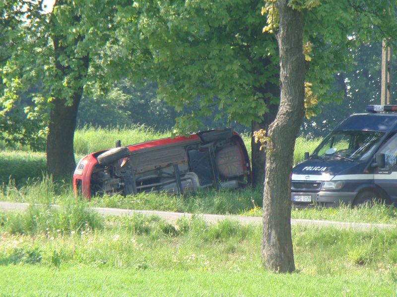 Zdjęcie z wypadku w Piotrkowie. (Damian Klimek)