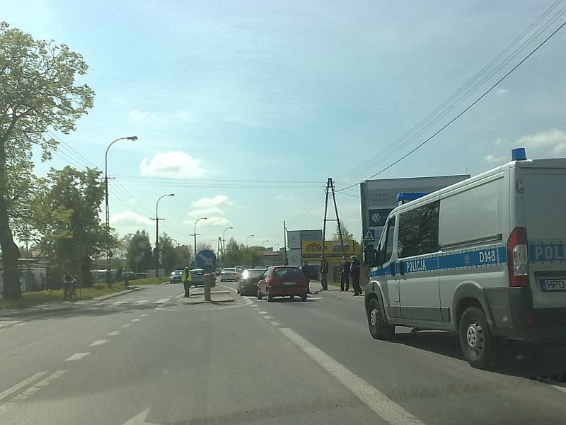 Wypadek na ul. Turystycznej w Lublinie (Łukasz Minkiewicz)