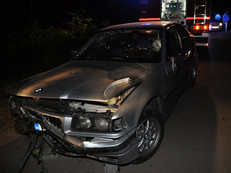 Policjanci zatrzymali kierowcę BMW -  26-letniego Łukasza R. z powiatu łęczyńskiego. Mężczyzna był p