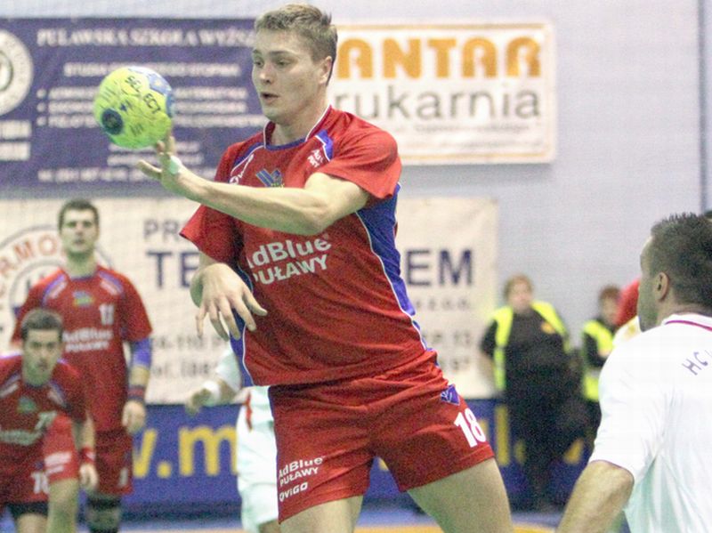 W meczu z Nielbą Wągrowiec Marcin Szyba zdobył siedem bramek (MACIEJ KACZANOWSKI)