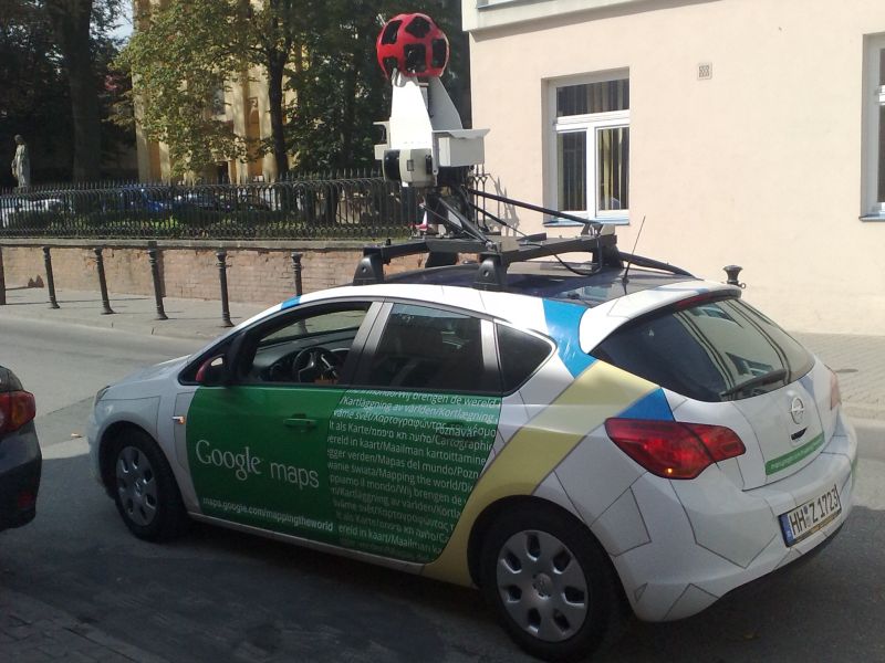 Samochód Google'a w Lublinie przy ul. Staszica (Rafał Panas)
