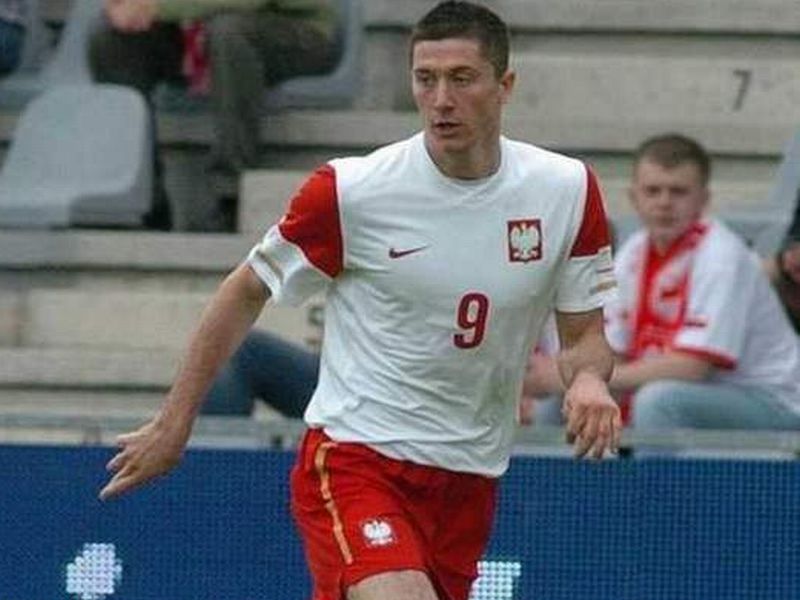 Robert Lewndowski otworzył wynik meczu Polska - Niemcy, który zakończył się remisem 2:2 (F.Dybas/Now