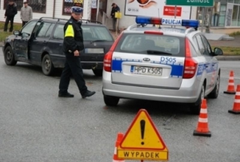 Wypadek na ul. Lubelskiej w Kraśniku (policja)