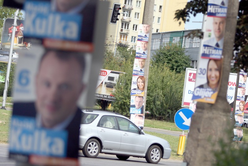 Wyborczy śmietnik w Lublinie (Jacek Świerczyński)