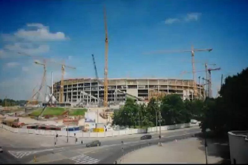 Budowa Stadionu Narodowego w Warszawie 2008 - 2011  (Kadr z filmu)