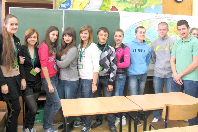 Uczniowie z Ukrainy chodzą do klasy razem z polskimi uczniami. Na zdjęciu klasa o profilu technik ob