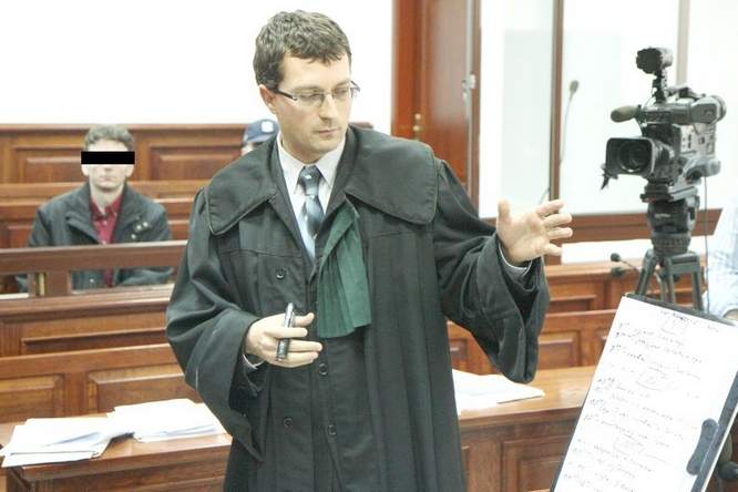 Sławomir P. podczas poprzedniej rozprawy w sądzie (Archiwum)