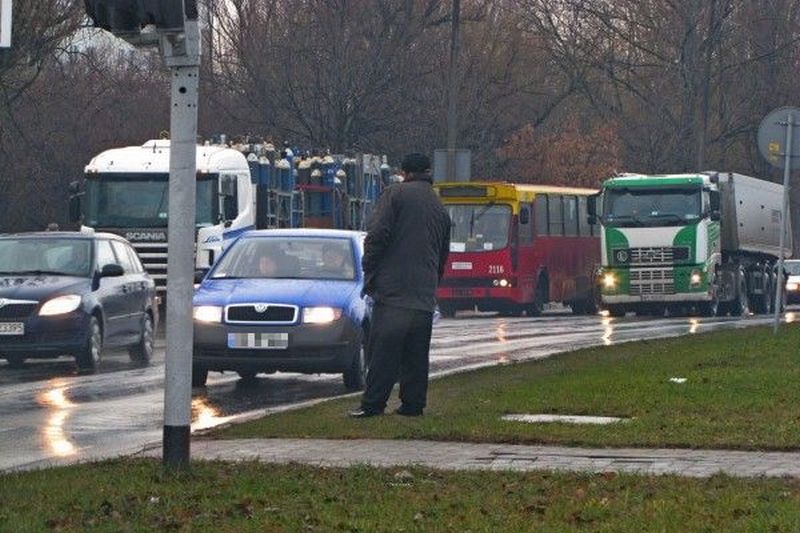 Żebrzą i zagrażają bezpieczeństwu na drodze (Fotonews/ MM Lublin)