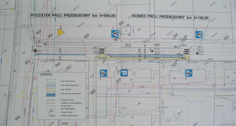 Plan przebudowy ul. Wiosennej (Starostwo Powiatowe)