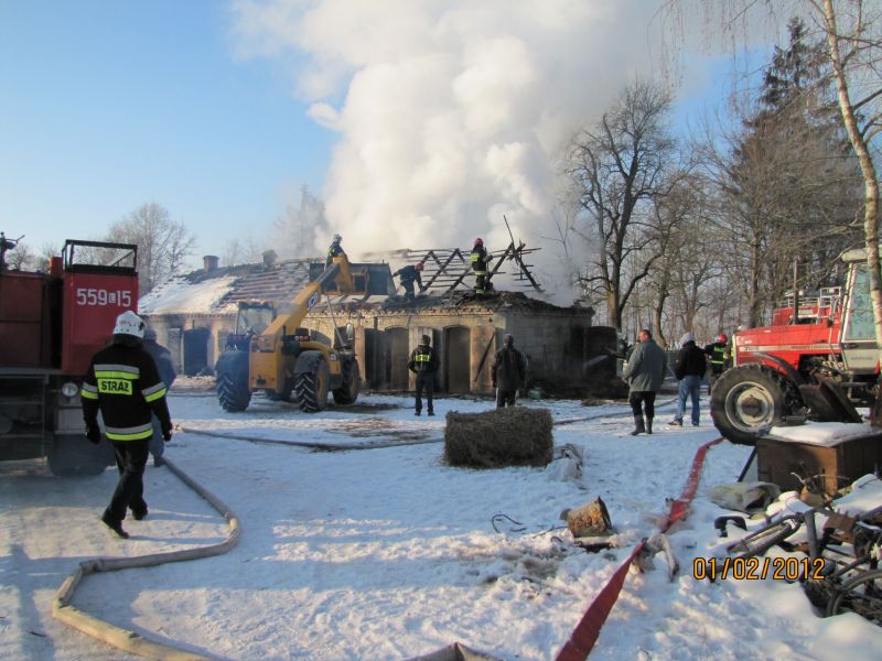 Spowodowane przez pożar straty oszacowano na 20 tys. zł (Waldemar Makarewicz/Straż Pożarna)