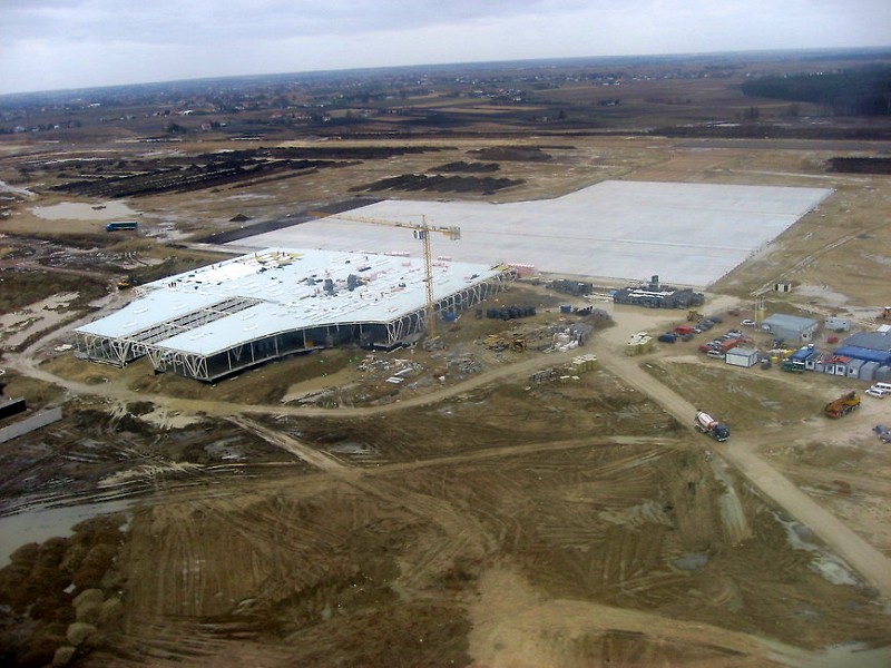Budowa lotniska w Świdniku  (Leszek Szczepaniak / Port Lotniczy Lublin)