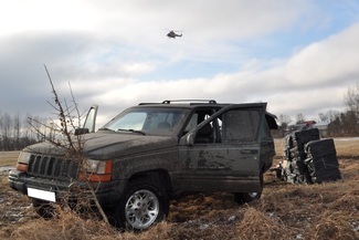 W JEPP-ie funkcjonariusze doliczyli się 9 tys. paczek papierosów (Nadbużański Oddział Straży Granicz
