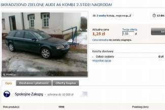 Właściciel auta ogłosił się na portalu aukcyjnym (Screen z Allegro)