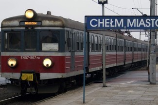 "Bolko” przed wyruszeniem w trasę Chełm–Wrocław (Witold Radwański)