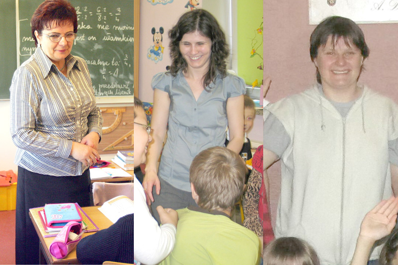 Od lewej: 2009. Alina Malik z I Społecznej Szkoły Podstawowej w Lublinie <br />
<br />
2010. Ewelina Błaszkows