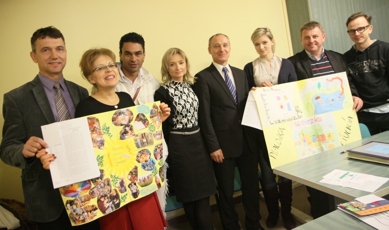 Nasze VIP-y w niepełnym składzie. Od lewej: Grzegorz Dunia, Urszula Ochal, Sergio Batata, Renata Las