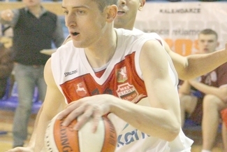 Michał Aleksandrowicz – najskuteczniejszy zawodnik Startu w sobotnim spotkaniu (MACIEJ KACZANOWSKI)