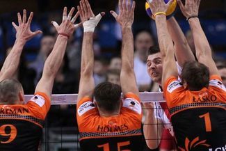 Gwiazdy Jastrzębskiego Węgla mają pojawić się w hali Globus w komplecie. Od lewej: Zbigniew Bartman,