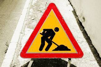 Tymczasowa ulica Brzegowa i wielkie korki