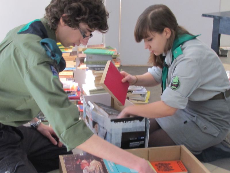 Zbiórka książek w ZDK trwała od godz. 10 do 14 (Anna Szewc)