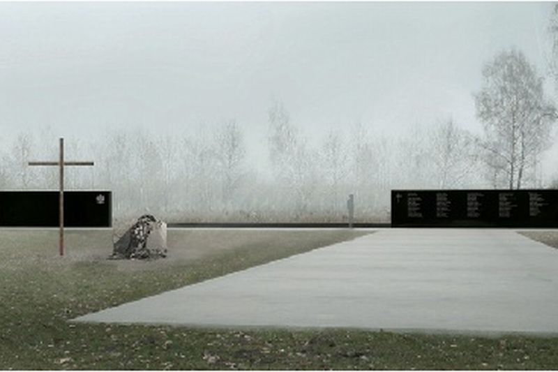 Projekt pomnika, który ma upamiętnić ofiary katastrofy smoleńskiej (MKiDN)