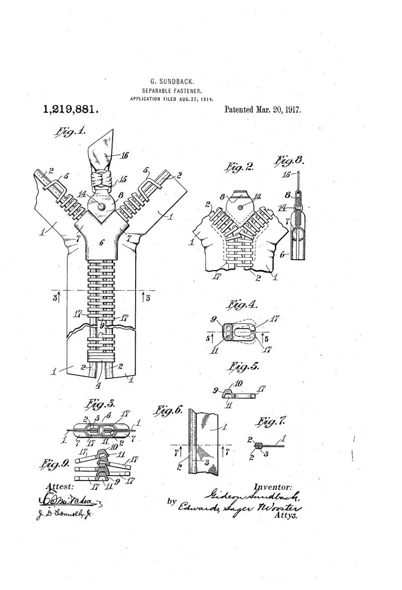 Patent Gideona Sundbacka (public domain)
