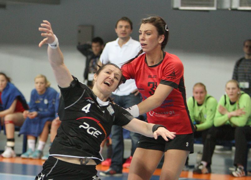 Dorota Małek zdobyła w sobotnim meczu z Vistalem pięć bramek dla SPR Lublin (MACIEJ KACZANOWSKI)