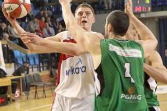 Klub z Krosna okazał się zbyt mocnym rywalem dla koszykarzy Wikany Startu Lublin (MACIEJ KACZANOWSKI