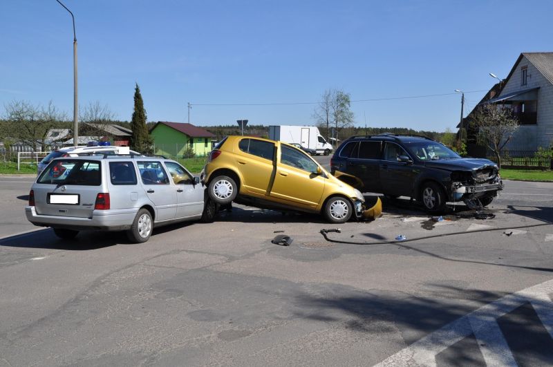 Do wypadku na skrzyżowaniu doszło w czwartek (KPP Biłgoraj)