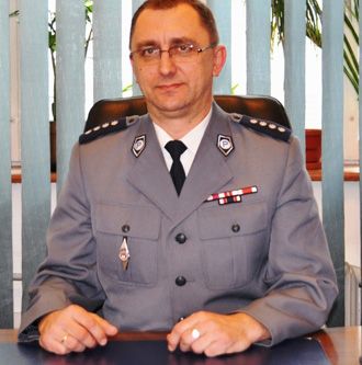 Nadkomisarz Mirosław Kiecak, pierwszy zastępca komendanta powiatowego policji w Tomaszowie Lubelskim