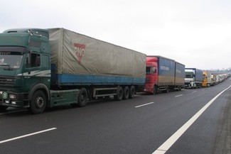 Granica zamknięta dla tirów wyjeżdżających z Polski (Jacek Barczyński / Archiwum)