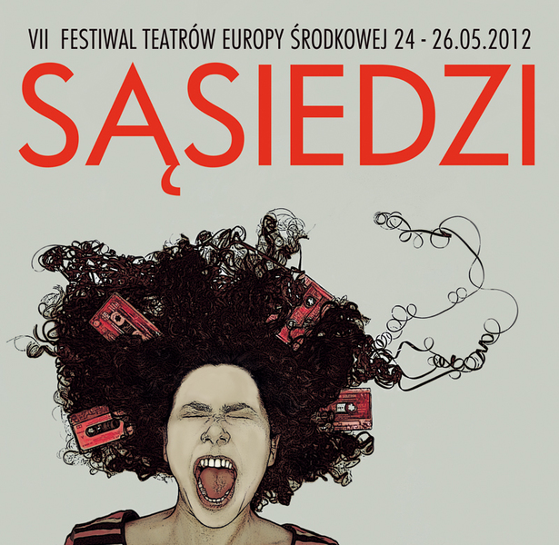 Festiwal "Sąsiedzi" 2012. Autorką plakatu jest Kama Bubicz.