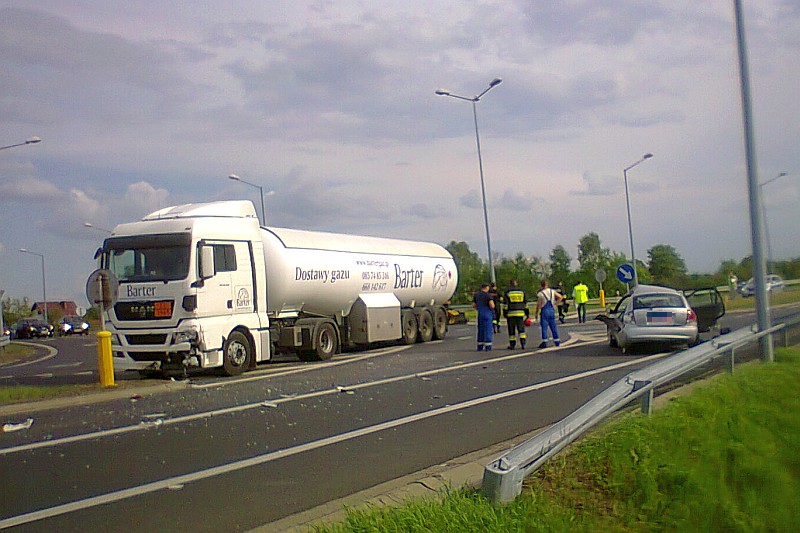 Do wypadku doszło na obwodnicy Lubartowa (osclbn / MM Lublin)