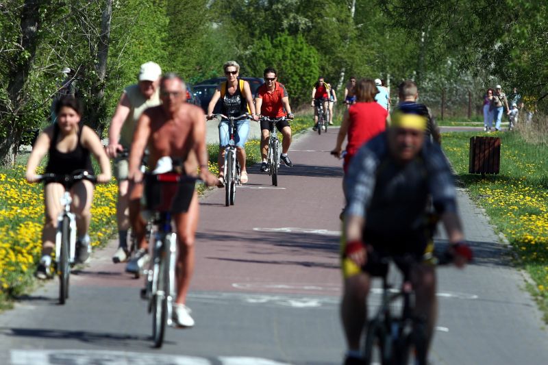 1 maja wielu lublinian skorzystało z pięknej pogody i ruszyło na wyprawę rowerową (Jacek Świerczyńsk