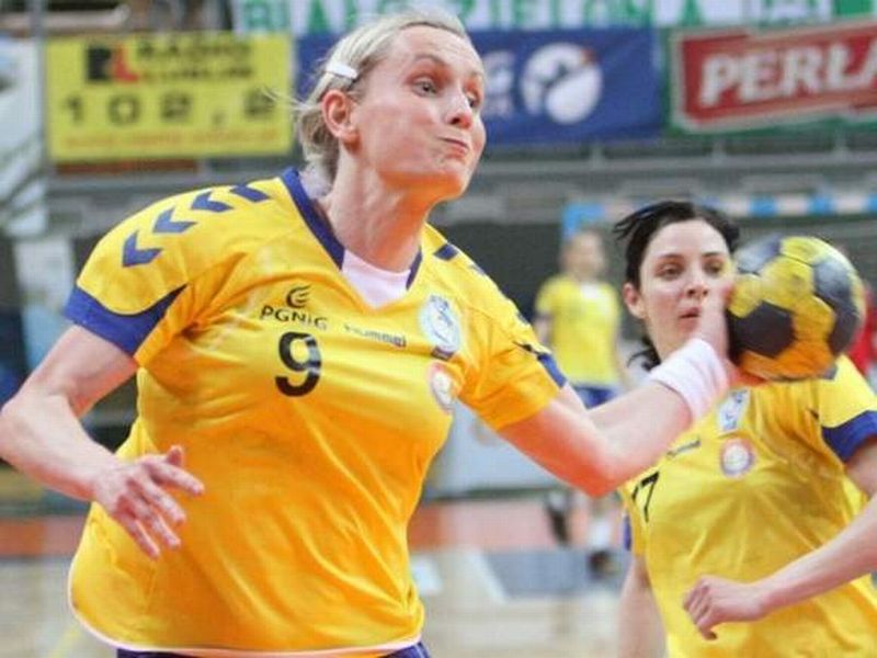 Małgorzata Majerek była najskuteczniejszą zawodniczką SPR Lublin w sobotnim meczu i zdobyła brakując