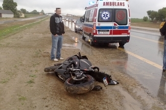 Wypadek w Piaskach (Łukasz Minkiewicz / MoDO)