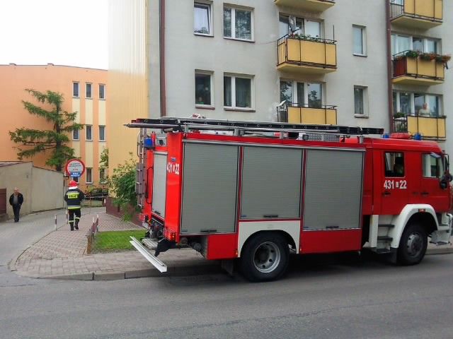 Na ul. Oleszczyńskiego przyjechała straż pożarna i karetka pogotowia (Fotonews / MM Lublin)
