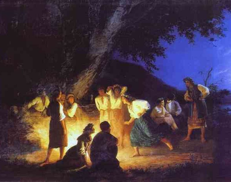 Noc Kupały, fragment obrazu Henryka Siemiradzkiego